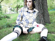 Публичная мастурбация в Убер такси